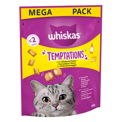 Whiskas Temptations Maxi Pack 180g - Chicken & Cheese (180g)