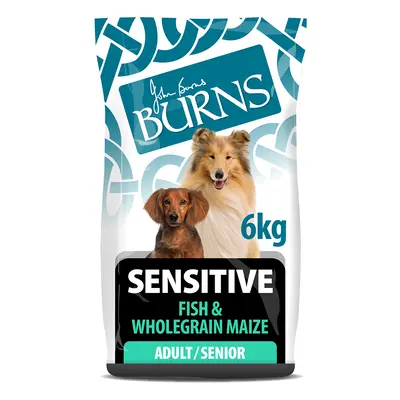 Burns Adult & Senior Sensitive - Fish & Wholegrain Maize - Economy Pack: 2 x 6kg