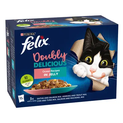 Felix As Good As It Looks - Doubly Delicious 24 x 100g - Ocean Recipes in Jelly