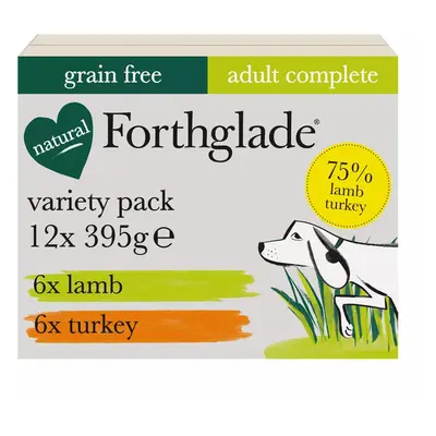 Forthglade Complete Meal Grain-Free Adult Dog - Lamb & Turkey - Saver Pack: 36 x 395g