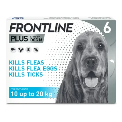 FRONTLINE® Plus Spot On for Dogs - M (10-20kg) - 6 pipettes x 1.34ml