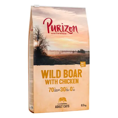 Purizon Grain-Free Dry Cat Food Economy Pack - Adult Wild Boar with Chicken (2 x 6.5kg)