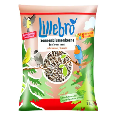 Lillebro Husk-Free Sunflower Seeds - Economy Pack: 3 x 1kg