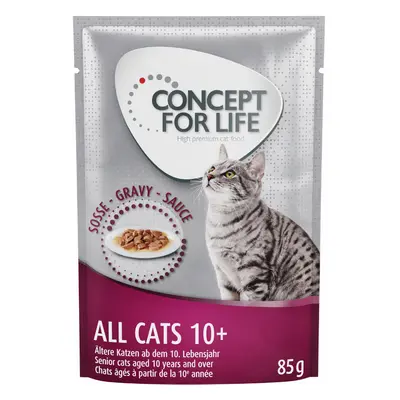 24 x 85g Concept for Life Wet Cat Food - 20 + 4 Free! * - All Cats 10+ - in Gravy (24 x 85g)