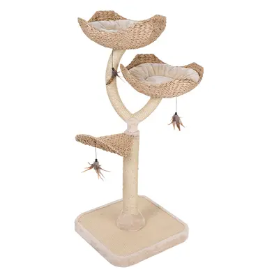 Flower Cat Tree - Cream