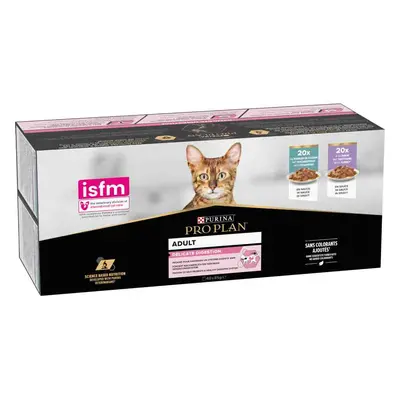 PURINA PRO PLAN Adult Delicate Digestion - Mixed Pack: 40 x 85g