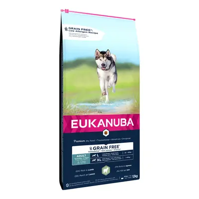 12kg Eukanuba Grain Free Dry Dog Food - 10% Off! * - Large Breed Adult - Lamb (12kg)