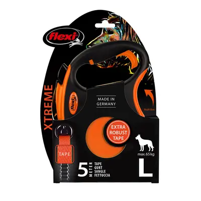 Flexi Xtreme harness lead orange, 5 m - Size L: up to 65 kg