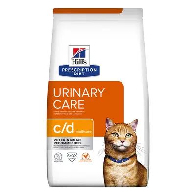 2 x 3kg Hill's Prescription Diet Dry Cat Food - 10% Off! * - c/d Multicare Urinary Care Chicken 