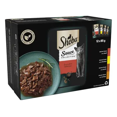 Sheba Pouches 12 x 85g - Sauce Collection Succulent Selection in Gravy