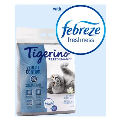 Tigerino Performance Cat Litter - Special Price! * - Cat Litter Zeolite Control - Febreze White 