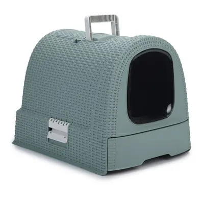 Eco-Friendly Curver Cat Litter Tray - Misty Blue