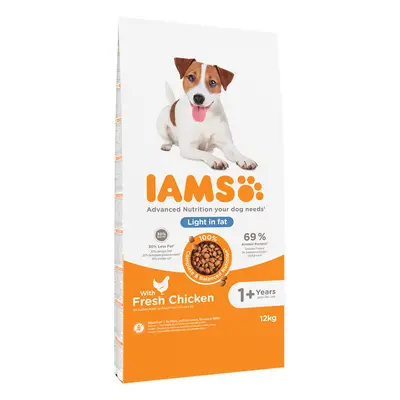 IAMS for Vitality Dry Dog Food Economy Packs 2 x 12kg - Advanced Nutrition Adult Dog Weight Cont