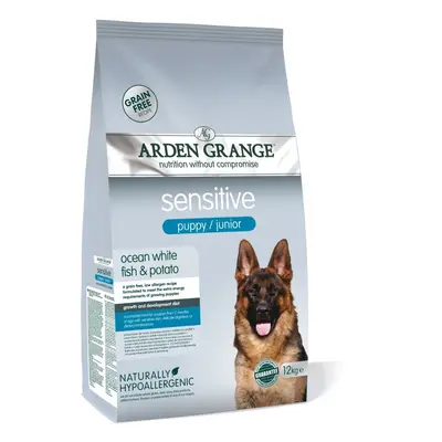 Arden Grange Sensitive Puppy/Junior - Grain-Free Ocean White Fish & Potato - Economy Pack: 2 x 1