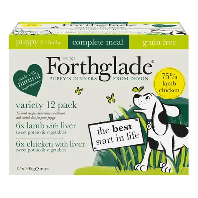 Forthglade Complete Meal Grain Free Puppy Dog - Lamb & Chicken - Saver Pack: 36 x 395g