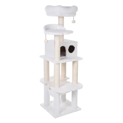 Fluffy II Cat Tree - Wool White