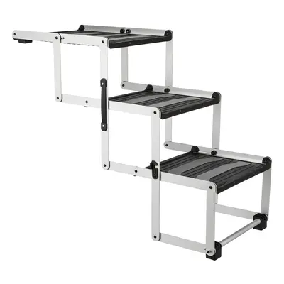 Trixie Friends on Tour 3-step Folding Stairs Aluminium/TPR - 120 x 37 x 50 cm / 100 x 37 x 57 cm