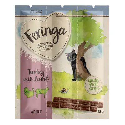 48 x 6g Feringa Sticks Cat Treats - Special Price! * - Turkey & Lamb (48 x 6g)