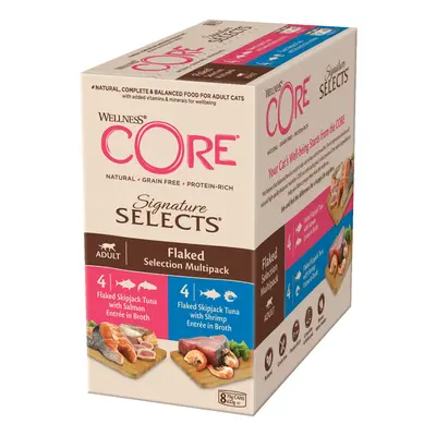 Wellness Core Signature Selects Adult Wet Cat Food - Flaked Selection (8 x 79g)