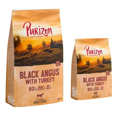 14kg Purizon Dry Dog Food - 12kg + 2kg Free! * - Original Black Angus Beef with Turkey Adult – G