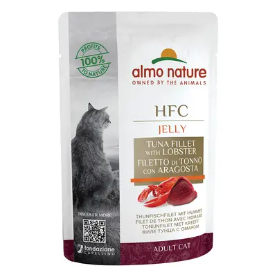 Almo Nature HFC Jelly Pouches for Cats 6 x 55g - Tuna with Lobster