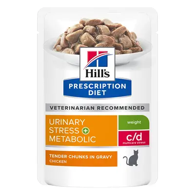 Hill's Prescription Diet Feline c/d Urinary Stress Metabolic - Chicken - Saver Pack: 24 x 85g