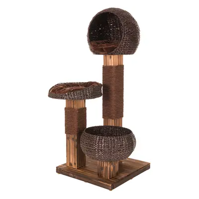 Scorched Wood Cat Tree - Warm brown