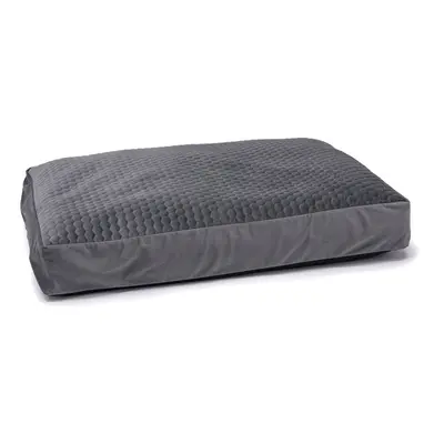 Karlie Velvet Dog Mattress - Dark Grey -100 x 70 x 15 cm (L x W x H)