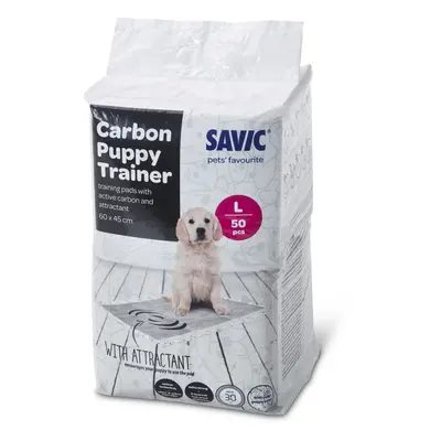 Savic Puppy Trainer Pads with Activated Charcoal - Large: 60 x 45cm, 50 Pads