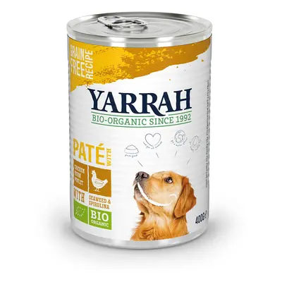 Yarrah Organic Chicken Paté with Organic Spirulina & Organic Seaweed - Saver Pack: 24 x 400g