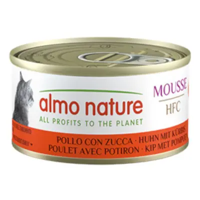 Almo Nature HFC Cat Mousse 6 x 70g - Chicken with Squash