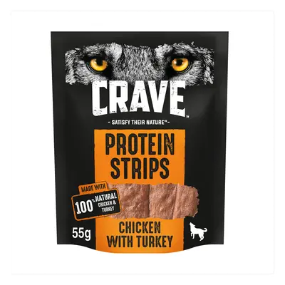 CRAVE Protein Strips with Chicken & Turkey - 55g