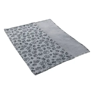 Smartpet microfibre blanket Pawzzz - 200 x 150cm (L x W) (Light Grey/Black)