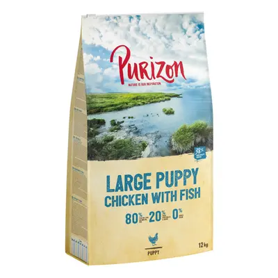 Purizon Puppy Large Breed Dog – Grain-Free Chicken & Fish - Economy Pack: 2 x 12kg