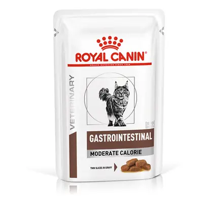 Royal Canin Veterinary Cat - Gastrointestinal Moderate Calorie in Gravy - Saver Pack: 48 x 85g