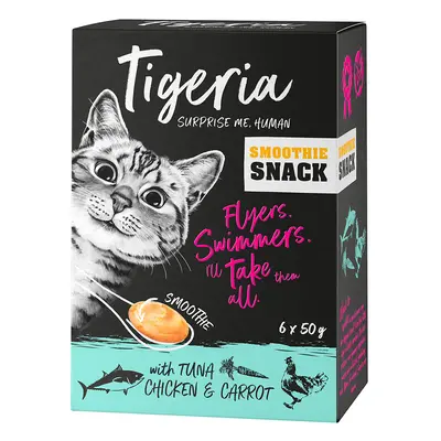 Tigeria Smoothie Snacks Saver Pack 24 x 50g - Tuna & Chicken with Carrot