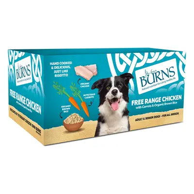 Burns Free Range Chicken with Carrots & Organic Brown Rice 12 x 150g - Saver Pack: 24 x 150g