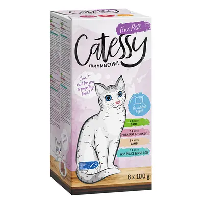 Catessy Trays Mixed Packs 8 x 100g - Fine Pâté Mix II