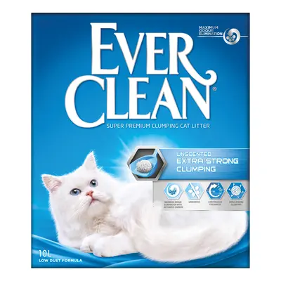 Ever Clean® Extra Strong Clumping Cat Litter - Unscented - Economy Pack: 2 x 10l