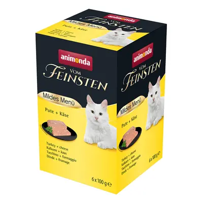 Animonda vom Feinsten Mild Menu Adult Saver Pack 36 x 100g - Turkey & Cheese