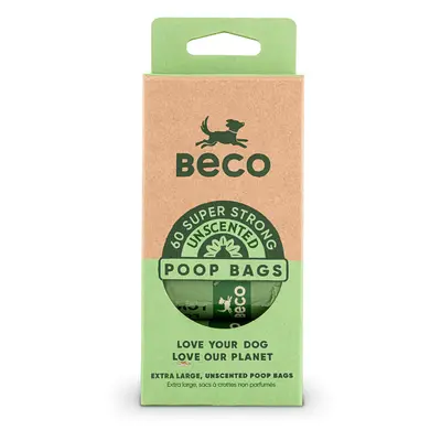 Beco Unscented Dog Poop Bags - 60 Bags (4 Rolls)