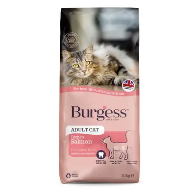 Burgess Adult Cat Rich in Salmon - Economy Pack: 2 x 10kg