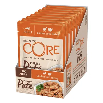 Wellness Core Purely Paté Wet Cat Food - Adult Chicken & Turkey (24 x 85g)