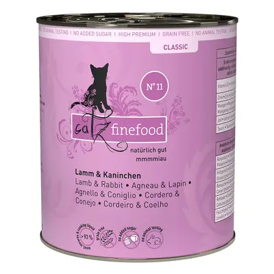 Catz Finefood Can 6 x 800g - Lamb & Rabbit