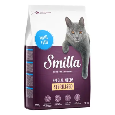 Smilla Dry Cat Food Economy Packs 2 x 10kg - Adult Sterilised - Fish