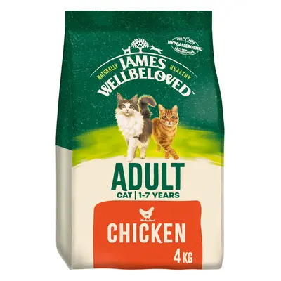 James Wellbeloved Adult Cat Hypoallergenic - Chicken - Economy Pack: 2 x 4kg