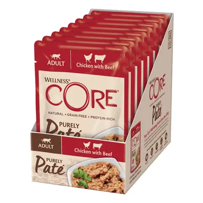 Wellness Core Purely Paté Wet Cat Food - Adult Chicken & Beef (24 x 85g)