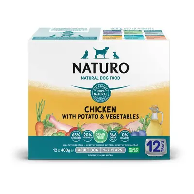 3 x Naturo Wet Dog Food - 20% Off! * - Adult Grain Free Chicken with Potato & Vegetables (36 x 4