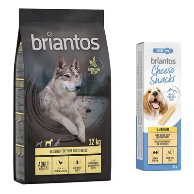 Briantos Dry Dog Food + 60g Briantos Dog Cheese Snack Free! * - Adult Mobility Grain-Free Chicke