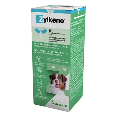 Zylkene Capsules 225mg for Medium Dogs 10-30kg - Saver Pack: 2 x 30 capsules